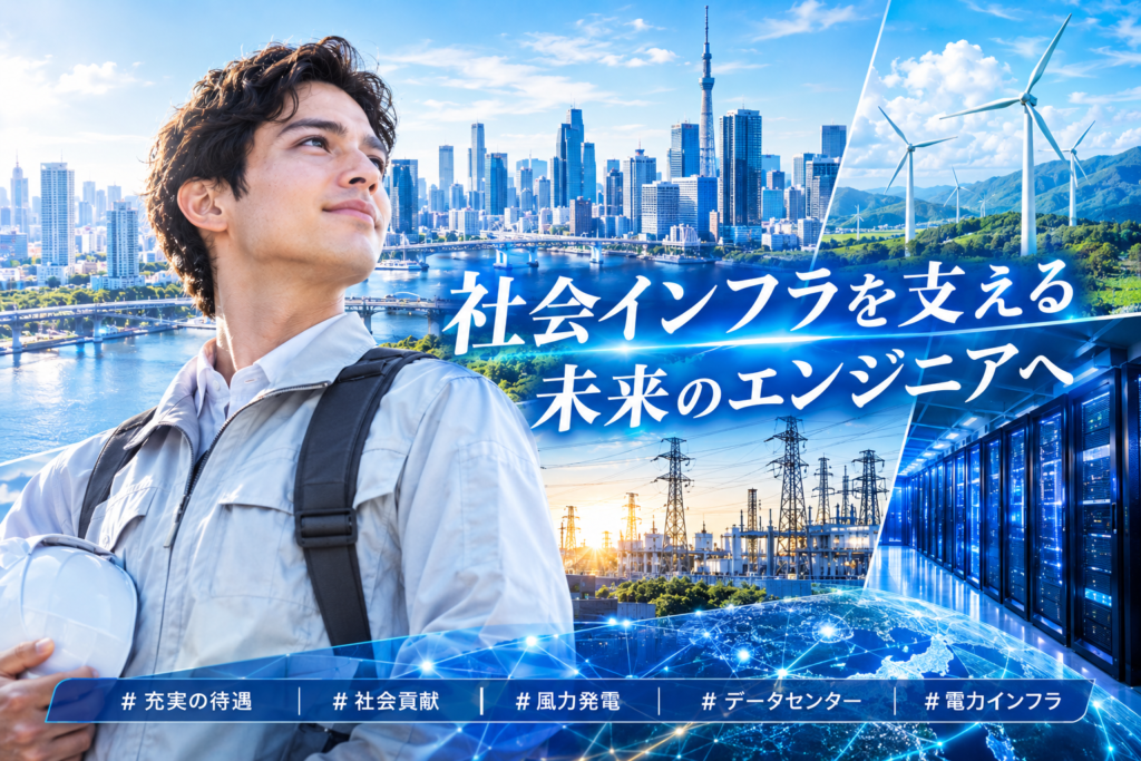 28卒【電気・機械系など対象&N2~】街に「命」を吹き込み社会を支えるインフラ企業!最高水準の待遇と安心のサポート 外国人留学生採用