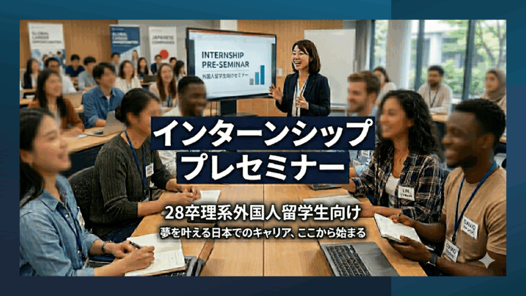 ★6月12日（金）開催★27年秋卒・28年春卒 理系留学生対象インターンシッププレセミナー開催（大手企業を知る絶好のチャンス）