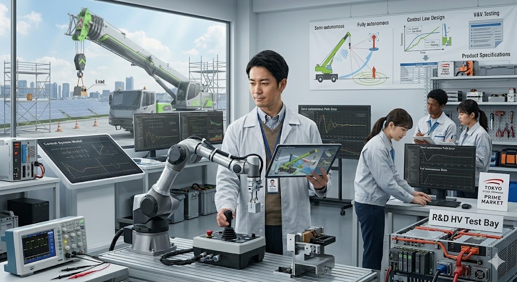 【中途採用または博士課程修了予定者】制御技術の研究開発職/世界4大クレーンメーカー/外国人留学生採用