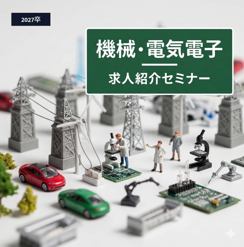 【機械・電気電子の求人】27卒 理系留学生のための企業紹介セミナー！(5月20日)