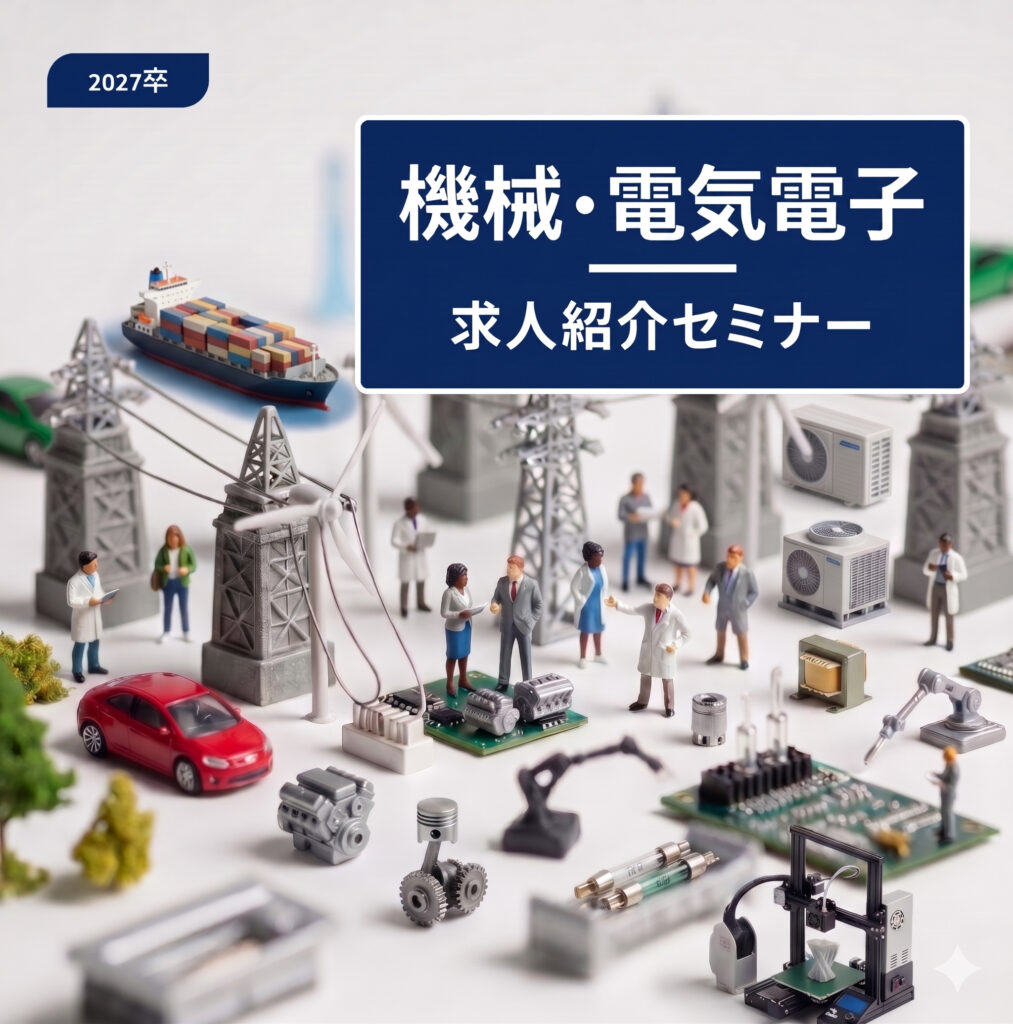 【機械・電気電子の求人】27卒最終回！ 理系外国人留学生のための企業紹介セミナー！(6月19日)