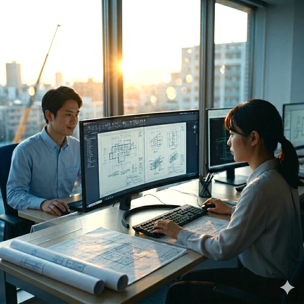 【2027新卒・既卒 建築専攻/CADオペレーション職】入社後の経験と資格取得でお給料UP/転勤なし大手建設会社(埼玉) 外国人留学生採用