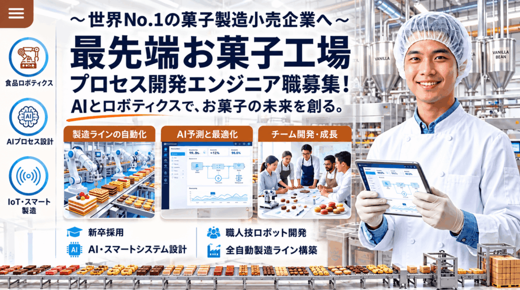 【27年新卒採用】大規模な製造ラインを自動化へ/プロセス開発エンジニア職/外国人留学生採用