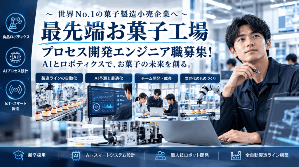 【27年新卒採用】大規模な製造ラインを自動化へ/プロセス開発エンジニア職/外国人留学生採用